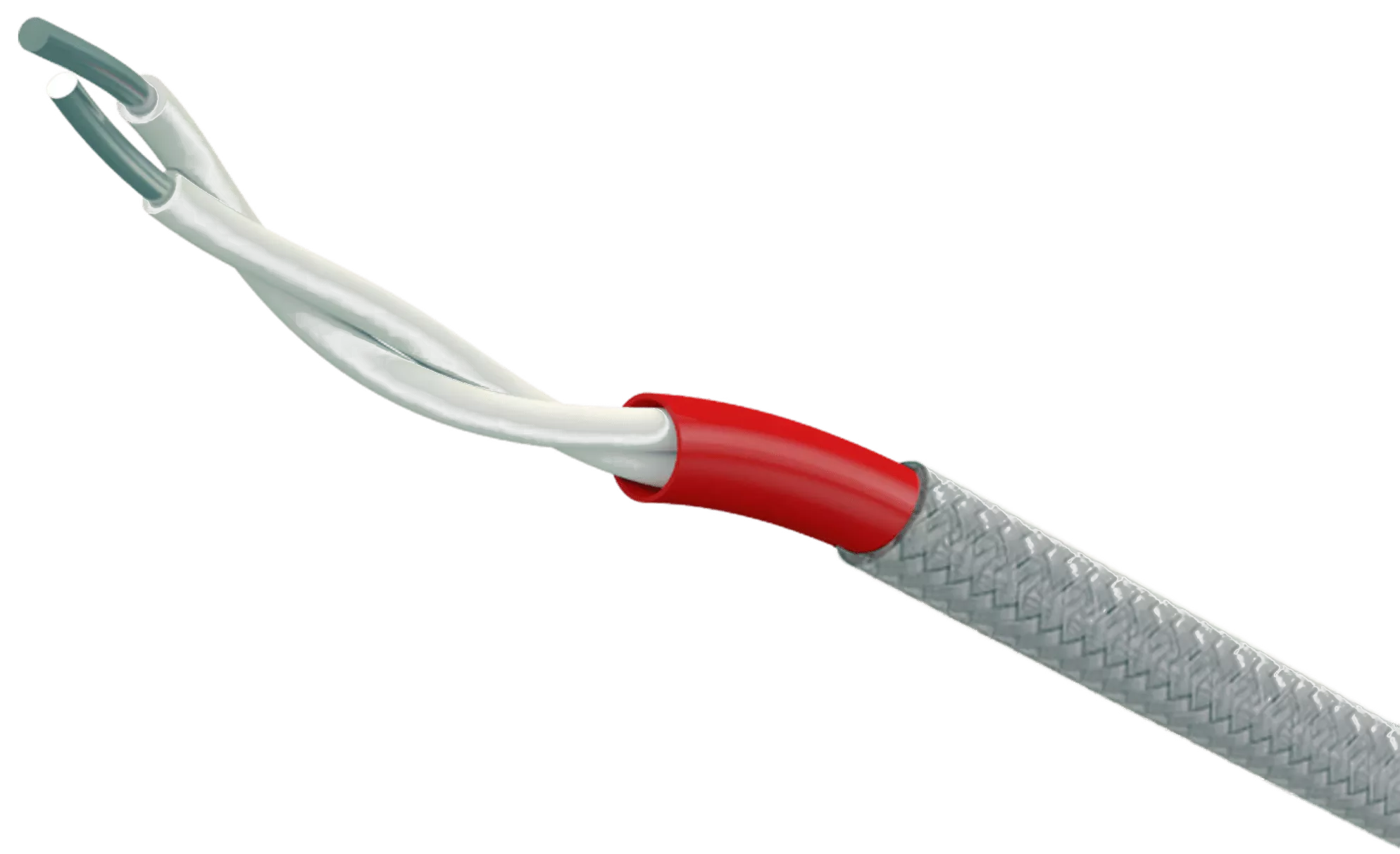 Liniowe czujki ciepła w oplocie ze stali nierdzewnej